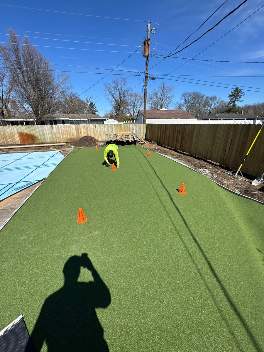 Backyard putting greens