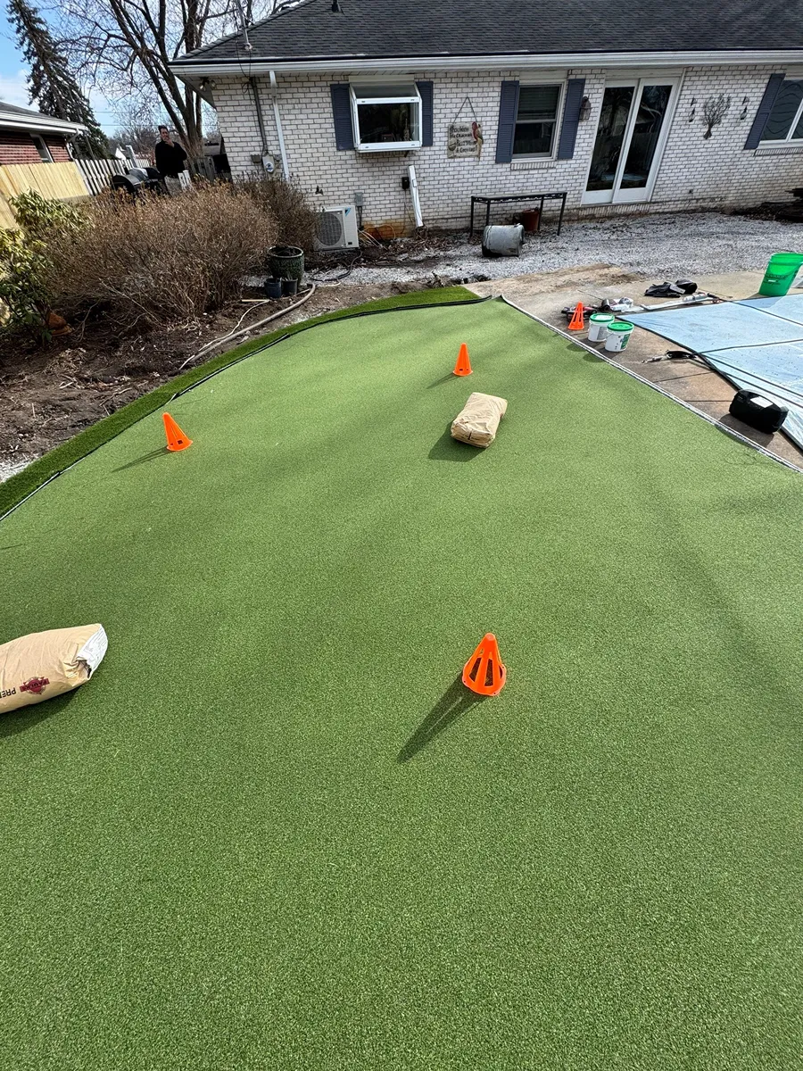 Backyard putting greens