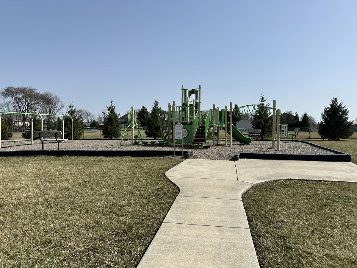 Artificial playground turf