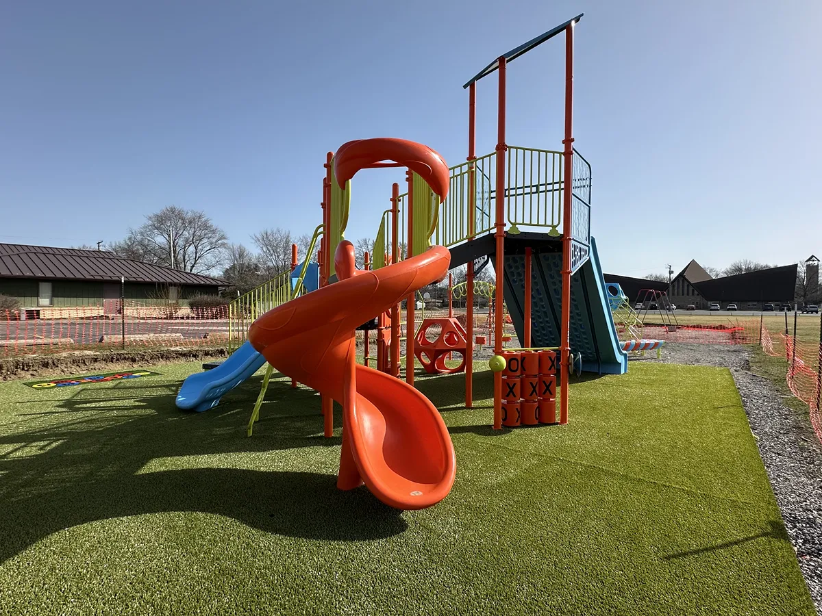 Artificial playground turf