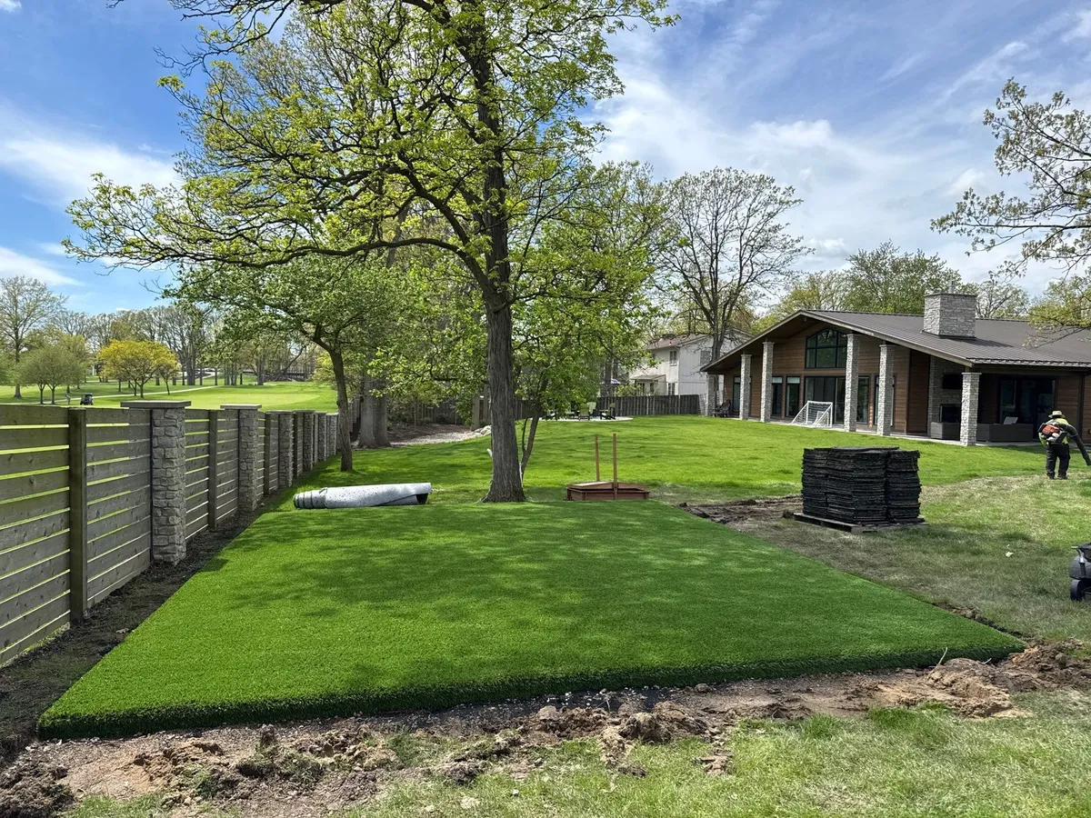 Safe playground grass