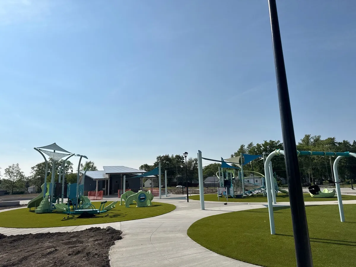 Artificial playground turf
