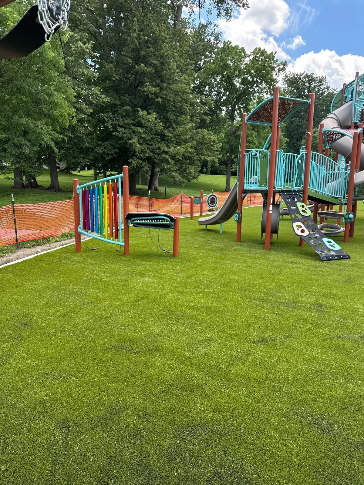 Featured image for “Schoaff Park Playground Grass™ Installation Fort Wayne”